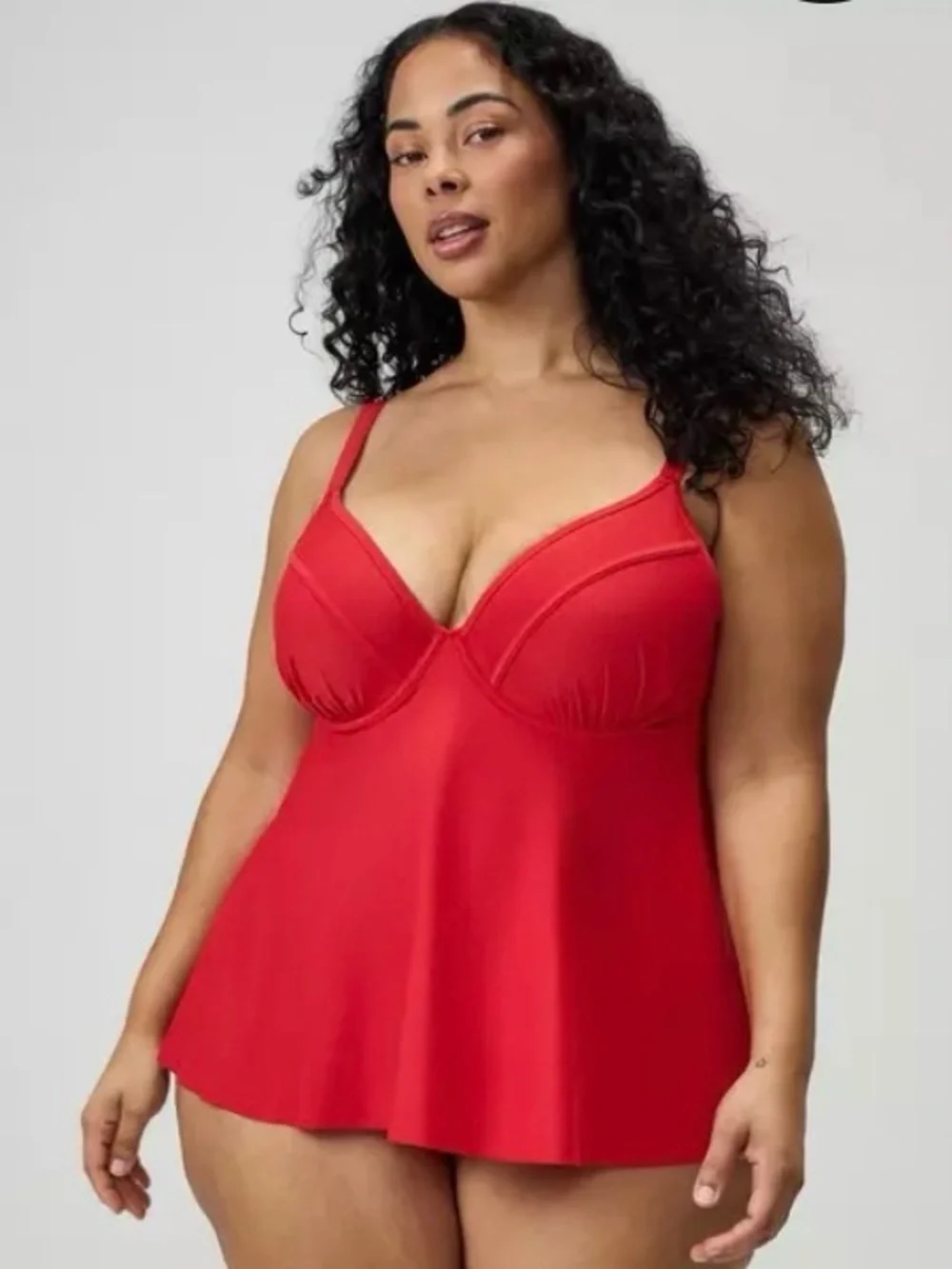 NWT Torrid Wired Fit and Flare Tankini Top - 3D/DD